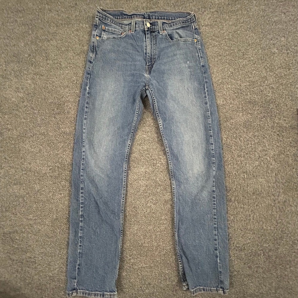 Levi's Jeans Mens Size 32x32 Blue 505 Regular Fit Straight Leg Medium Wash Denim
